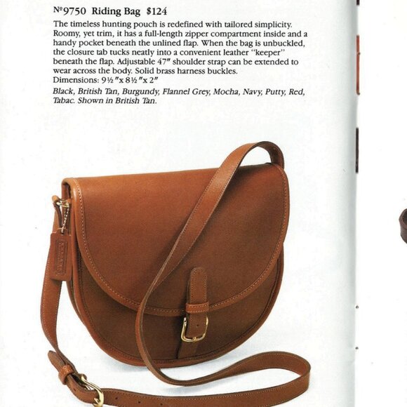 Vintage Coach Riding Bag No. 9750 - Made in New York City Mocha Leather - Picture 12 of 12